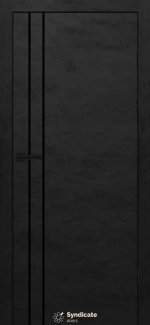 Двері Syndicate Doors SD-402 бетон чорний 