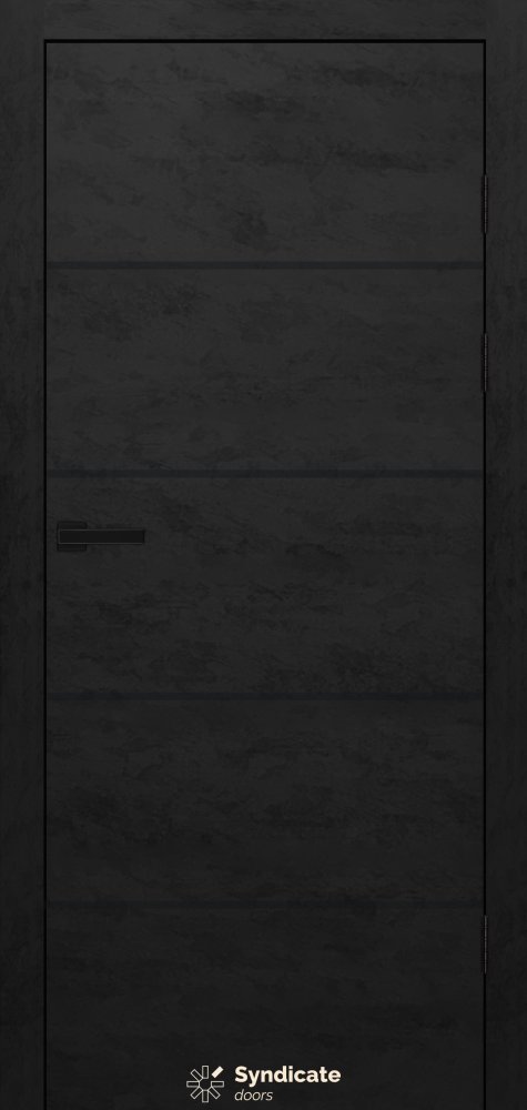 Двері Syndicate Doors SD-474 бетон чорний