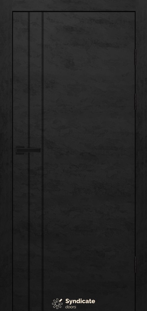 Двері Syndicate Doors SD-475 бетон чорний