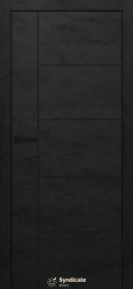 Двері Syndicate Doors SD-476 бетон чорний 