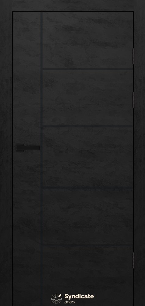 Двері Syndicate Doors SD-476 бетон чорний