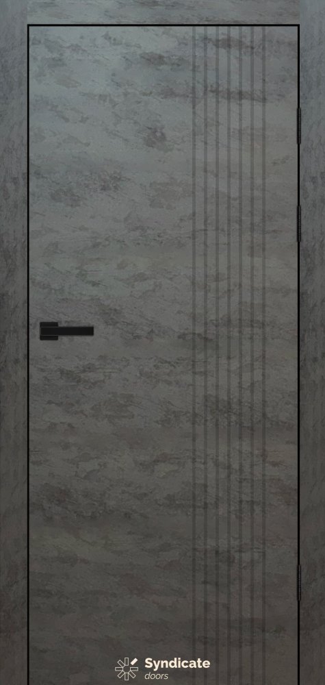 Двері Syndicate Doors SD-477 бетон темний  