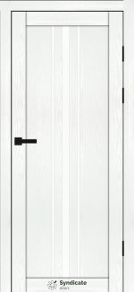 Двері Syndicate Doors SD-143 біла структура скло Сатін