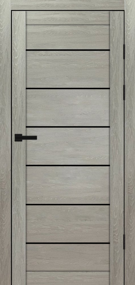 Двері Syndicate Doors SD-108 дуб ровера скло чорне