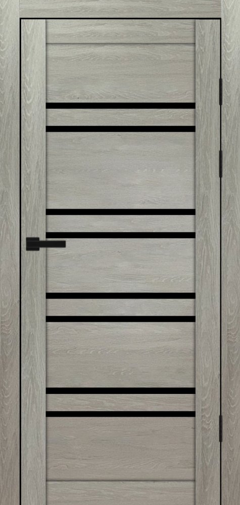 Двері Syndicate Doors SD-118 дуб ровера скло чорне
