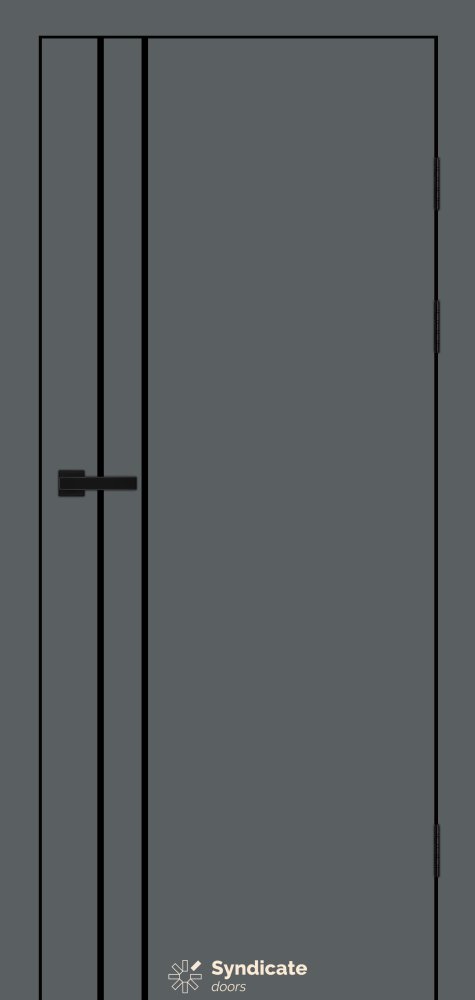 Двері Syndicate Doors SD-402 емалія графітіко