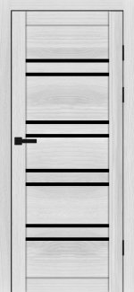 Двері Syndicate Doors SD-118 сіра структура скло чорне