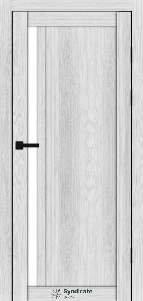 Двері Syndicate Doors SD-140 сіра структура скло Сатін