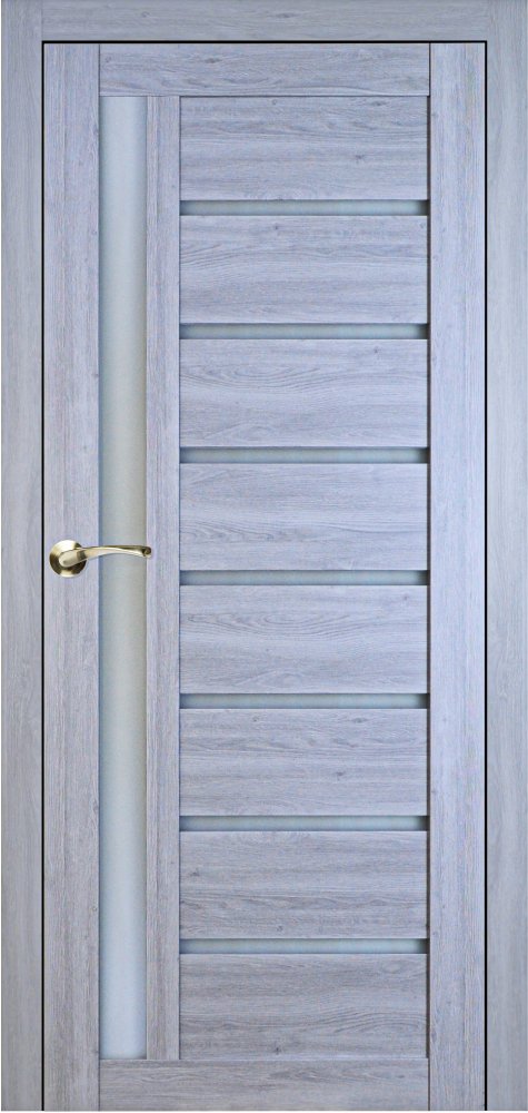 Двері Syndicate Doors SD-101 сіре дерево скло Сатін