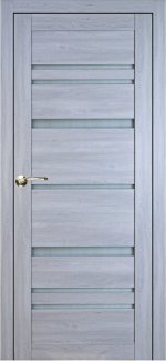 Двері Syndicate Doors SD-104 сіре дерево скло Сатін